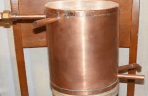 condenser unit on homemade pot still plan