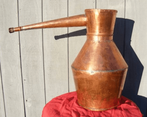 Traditional Pot still for making moonshine