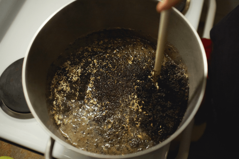 cooking grain mash