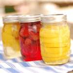 homemade vodka infused with  fruit