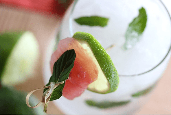 Watermelon Moonshine Mojitos