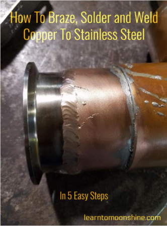 soldering,brazing,welding, copper to stainless steel, how to